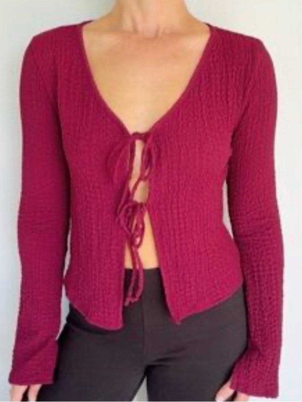 See You Monday Burgundy Top